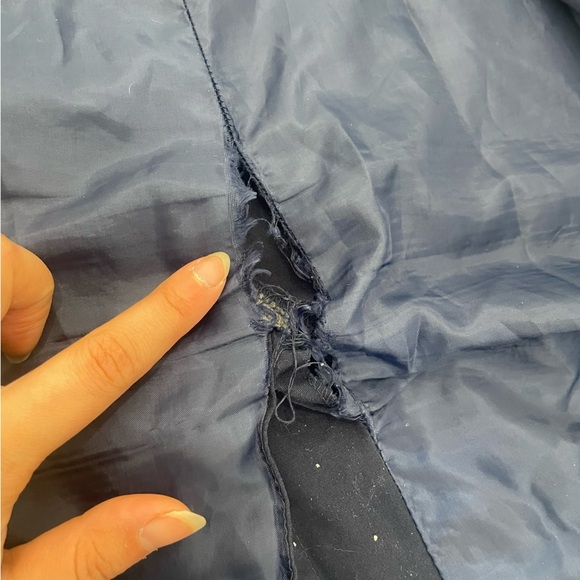 ๐น Collection Elegant Navy Blue Trench Coat โ Size 13/14 ๐น - Picture 14 of 16